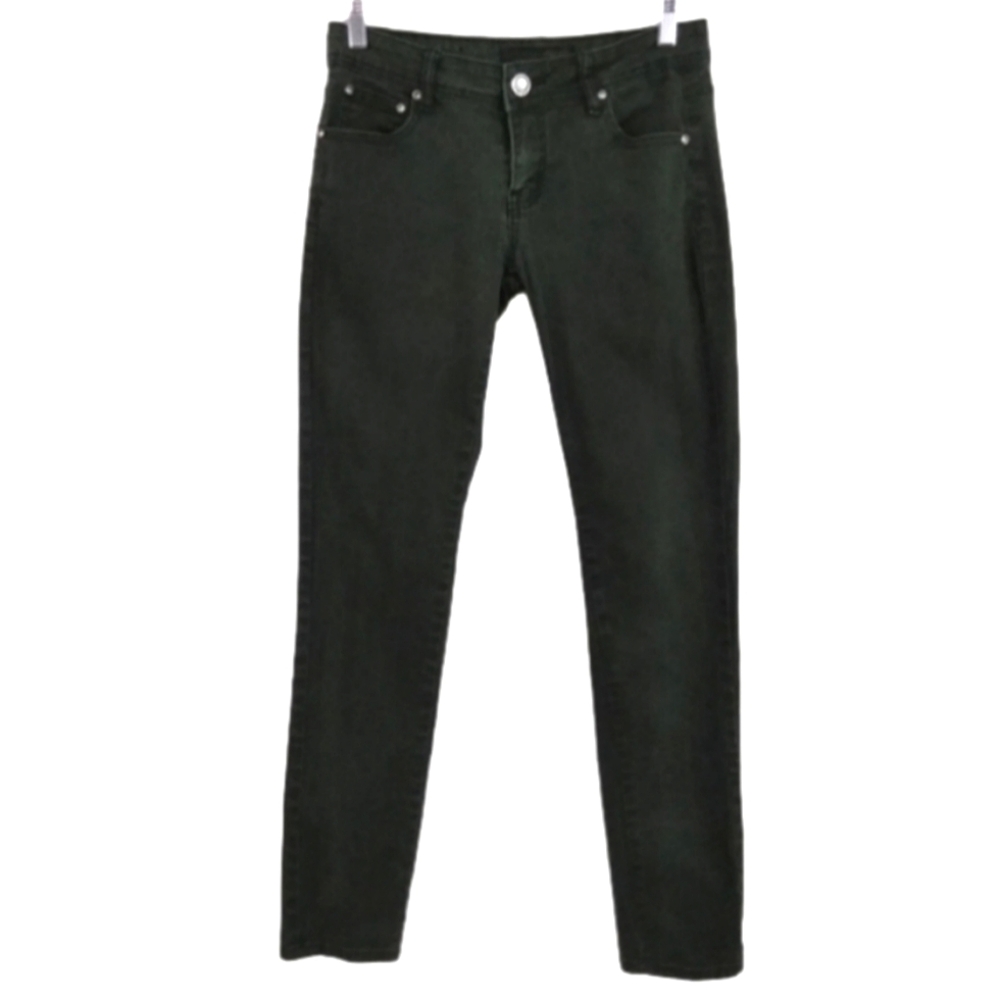 CRUNCH Dark Green Skinny Jeans Casual Street wear Size 9 Women's Juniors